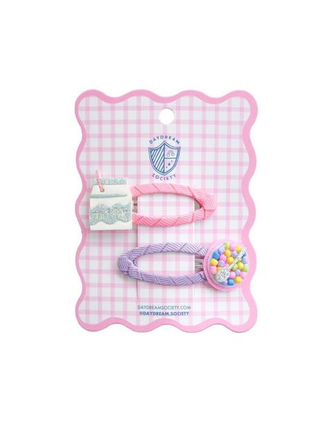 Milk and Cereal Hair Clip Set