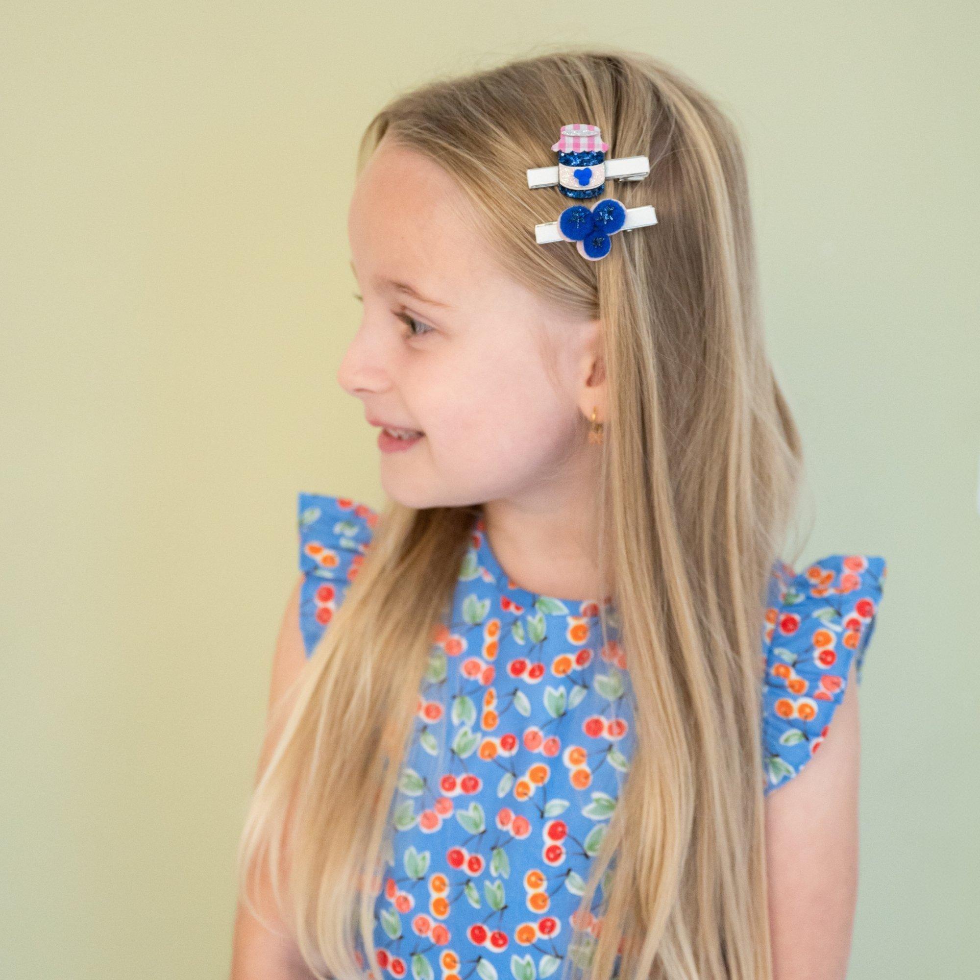Blueberry Jam Hair Clip Set image number 1
