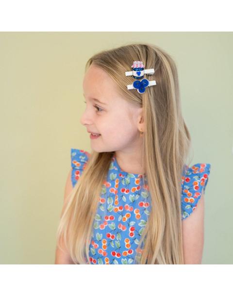 Blueberry Jam Hair Clip Set