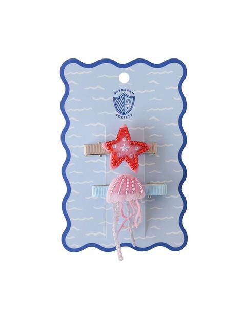Seaside Jellyfish & Starfish Clip Set