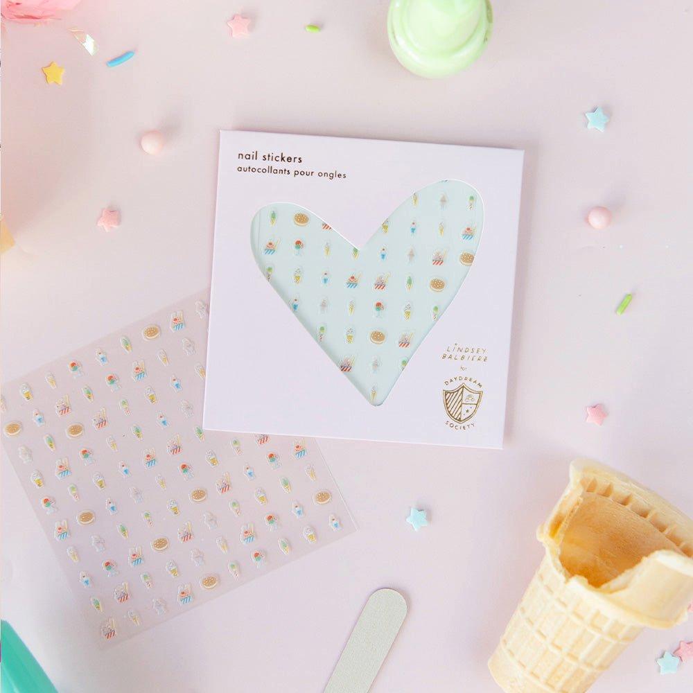 Ice Cream Dreams Nail Stickers image number 2