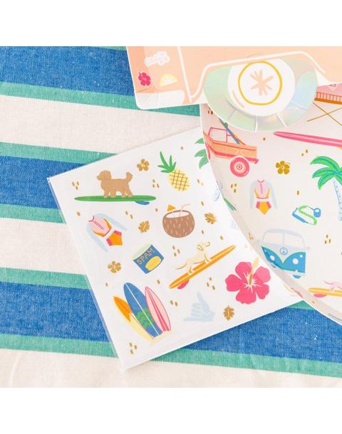 Surf's Up Sticker Set