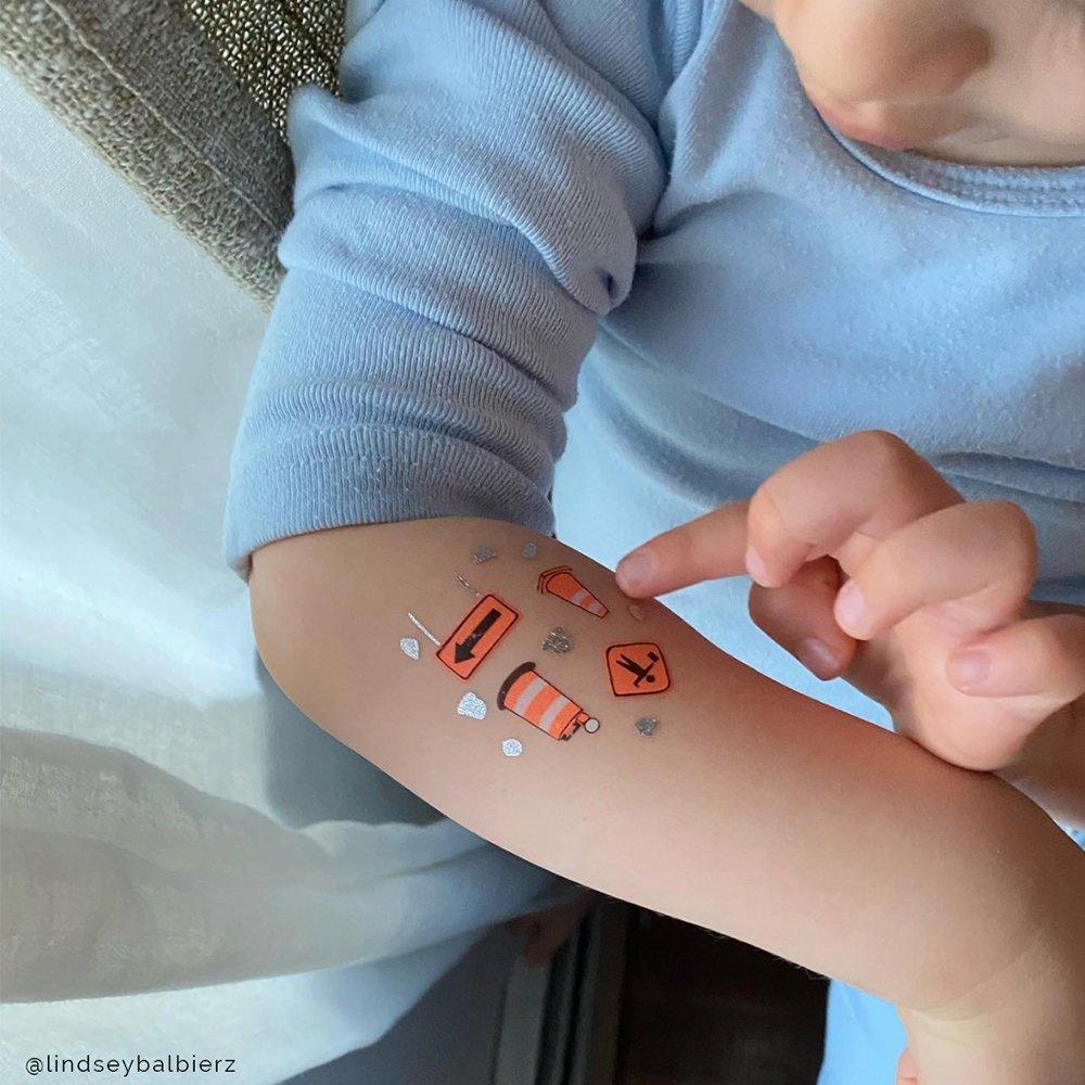 Under Construction Temporary Tattoos image number 2