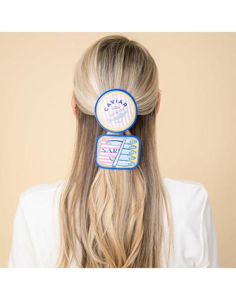 Sardine Can Vegan Leather Hair Clip