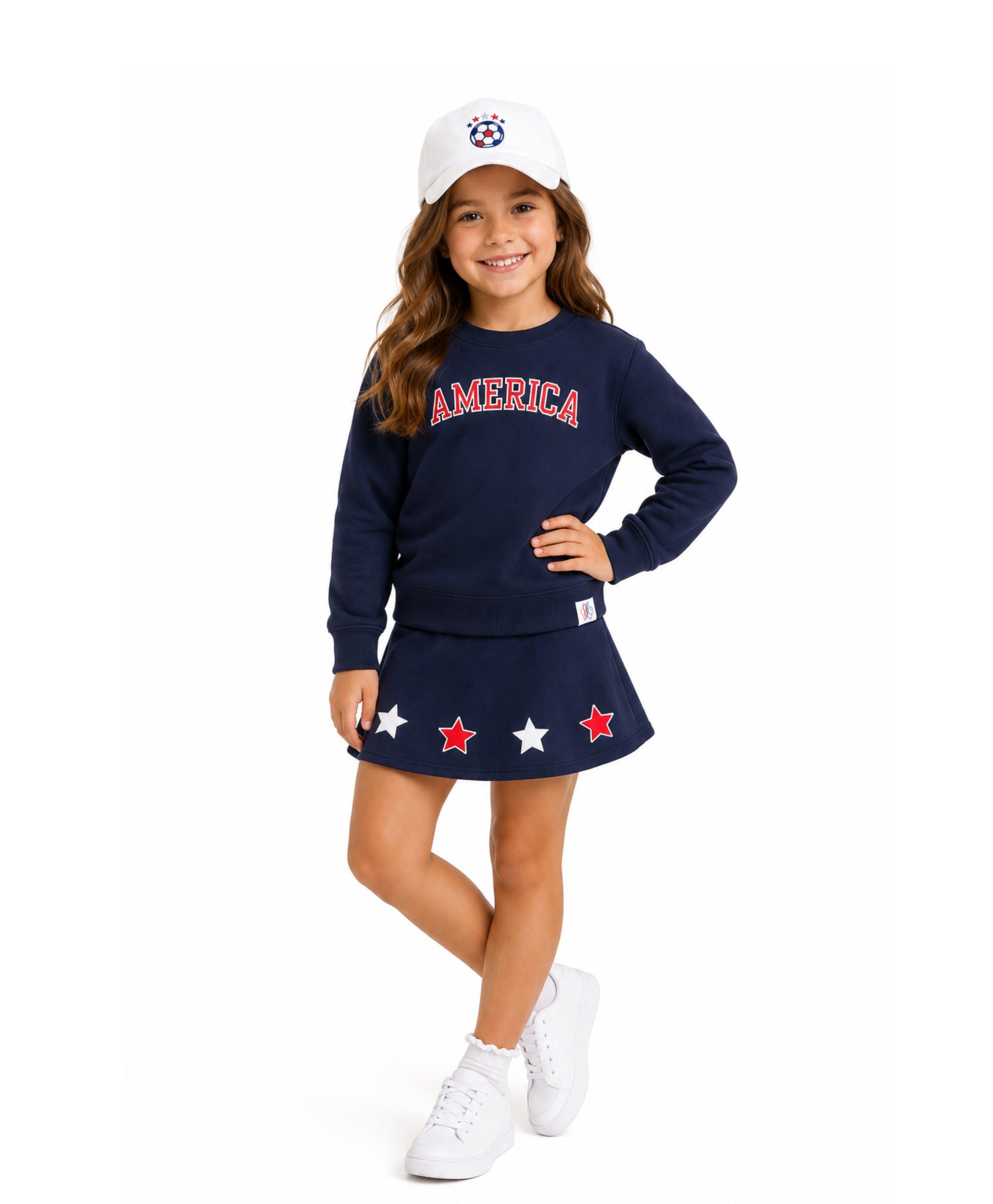 USA Soccer Bow Baseball Hat image number 1