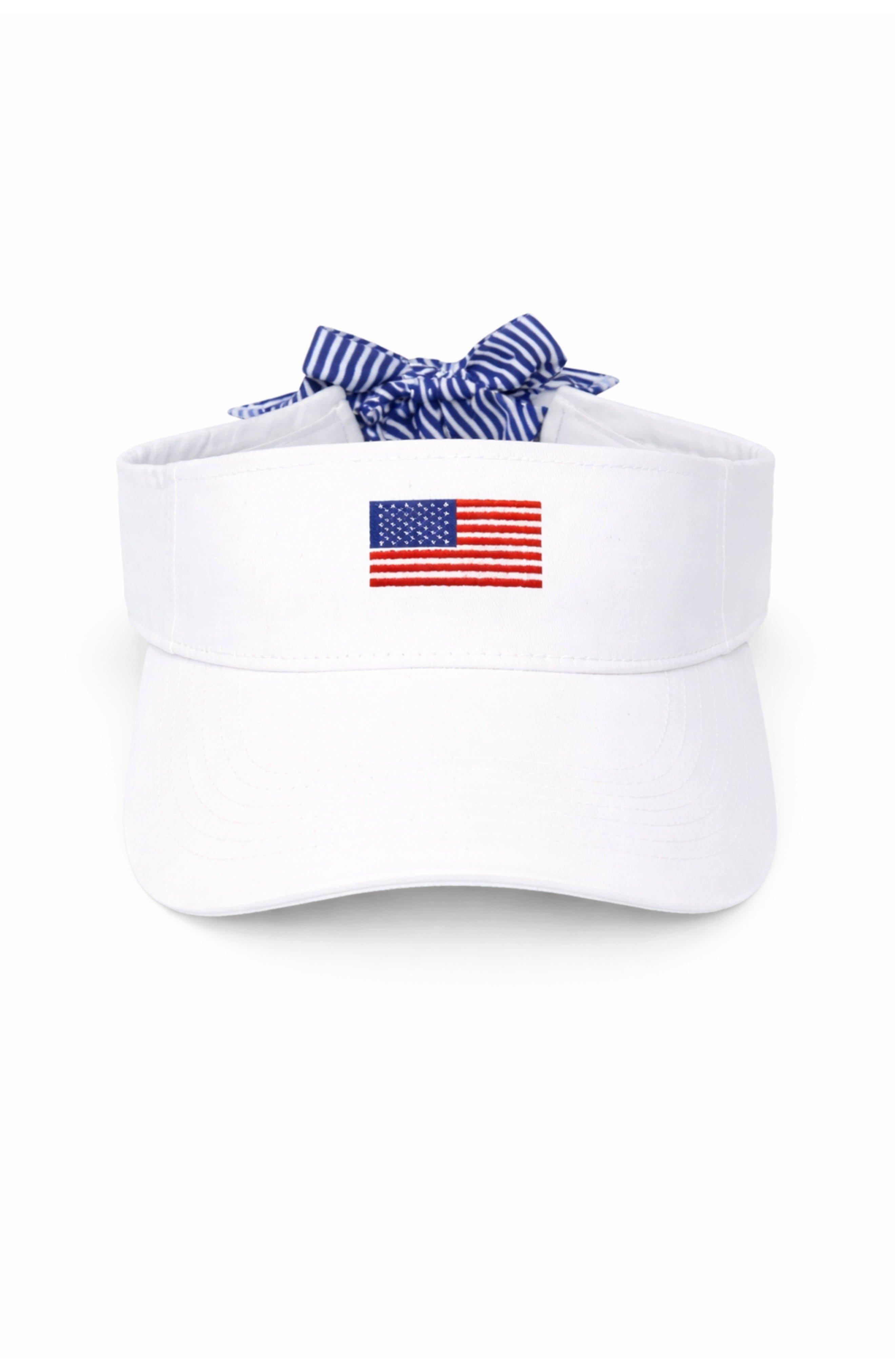 Women's American Flag Bow Visor image number 1