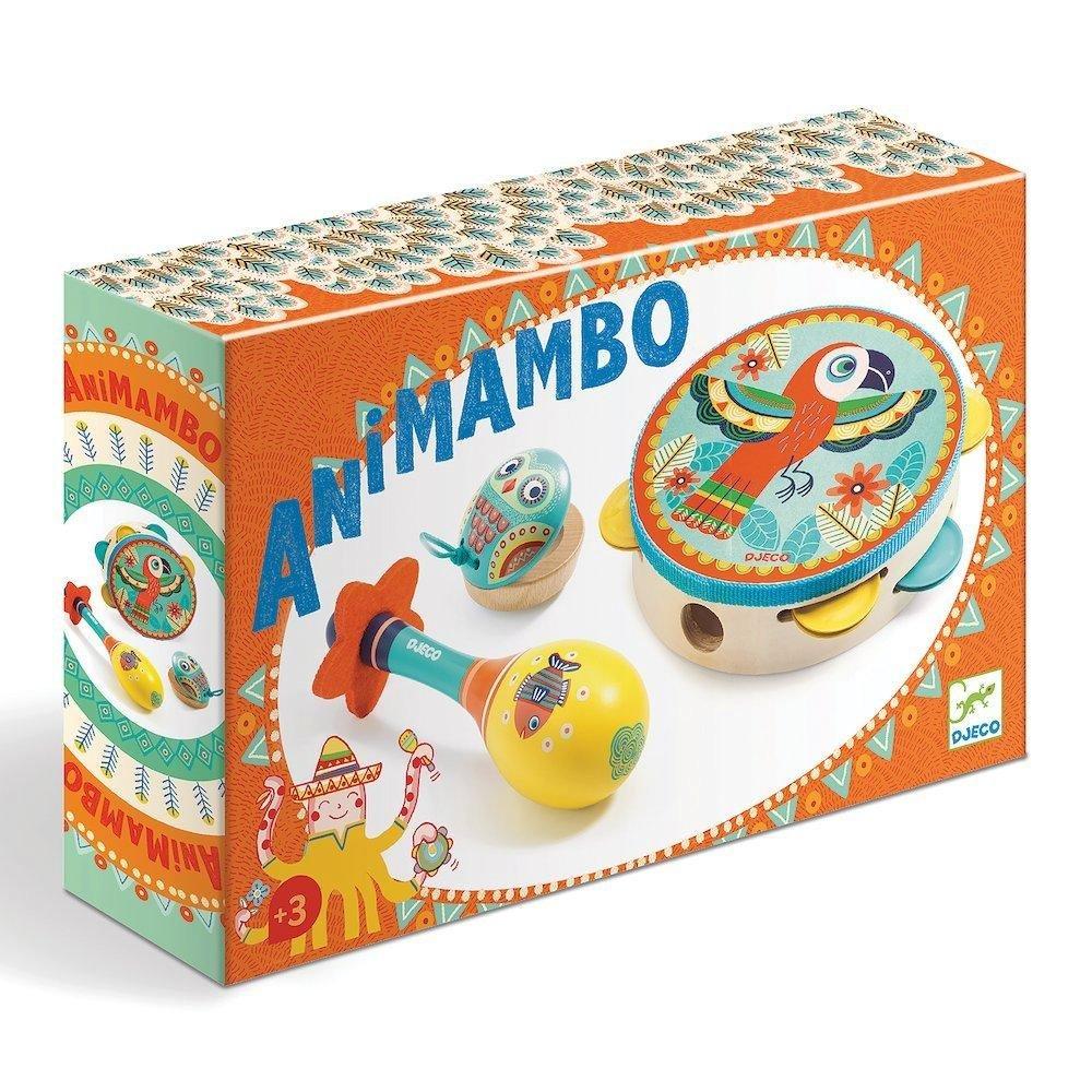 Animambo 3 Pc Set Tambourine - Maracas - Castanet image number 1