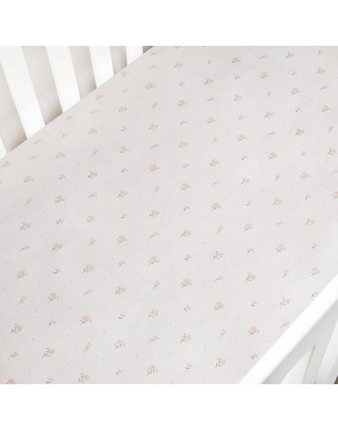 Ditsy Floral Crib Sheet - Pink