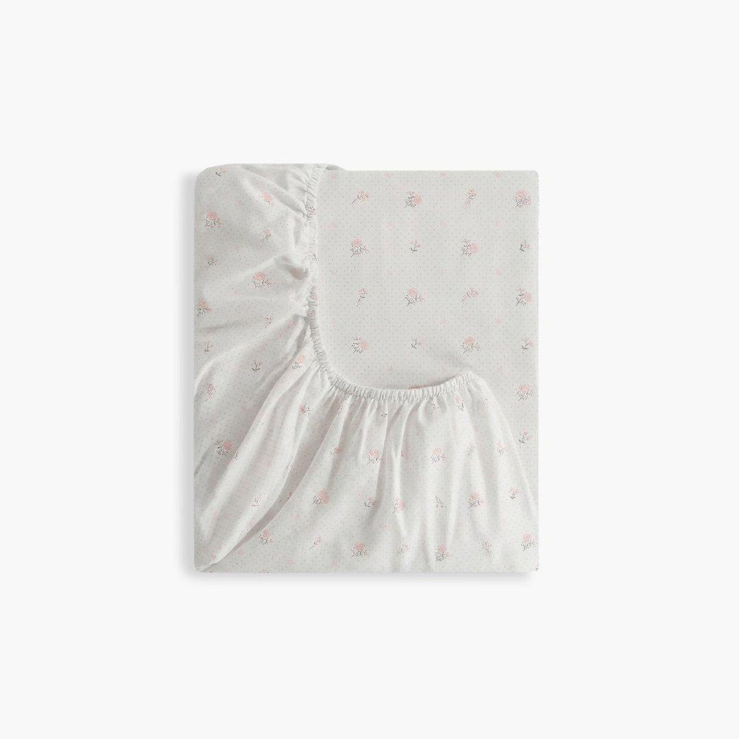 Ditsy Floral Crib Sheet - Pink