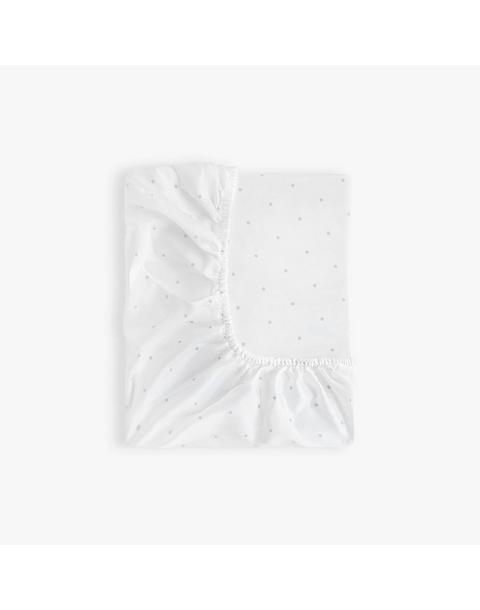 Classic Polka Dots Crib Sheet - Blue