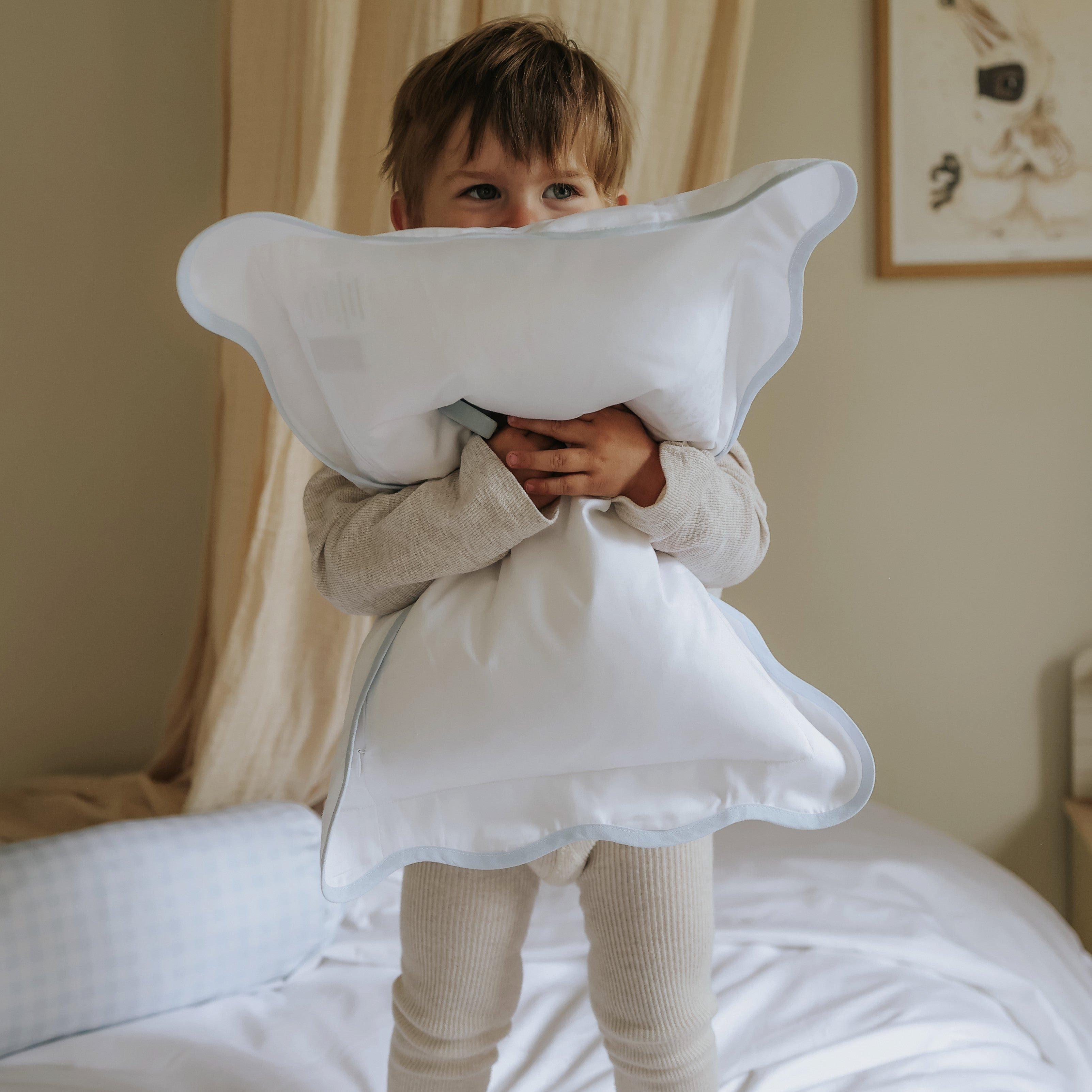 Soft Wave Toddler Pillow Set - Blue image number 2