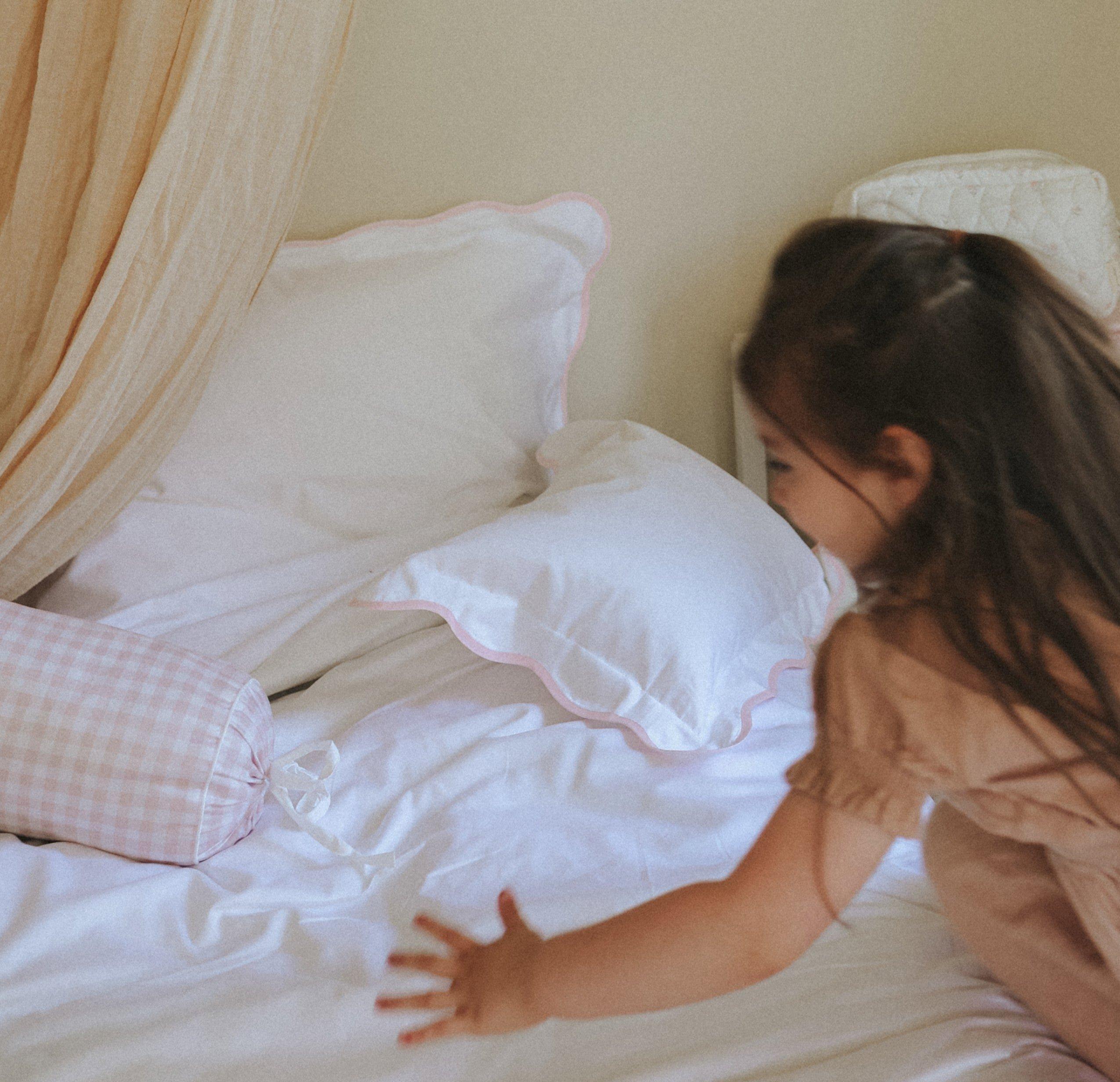 Soft Wave Toddler Pillow Set - Pink image number 3