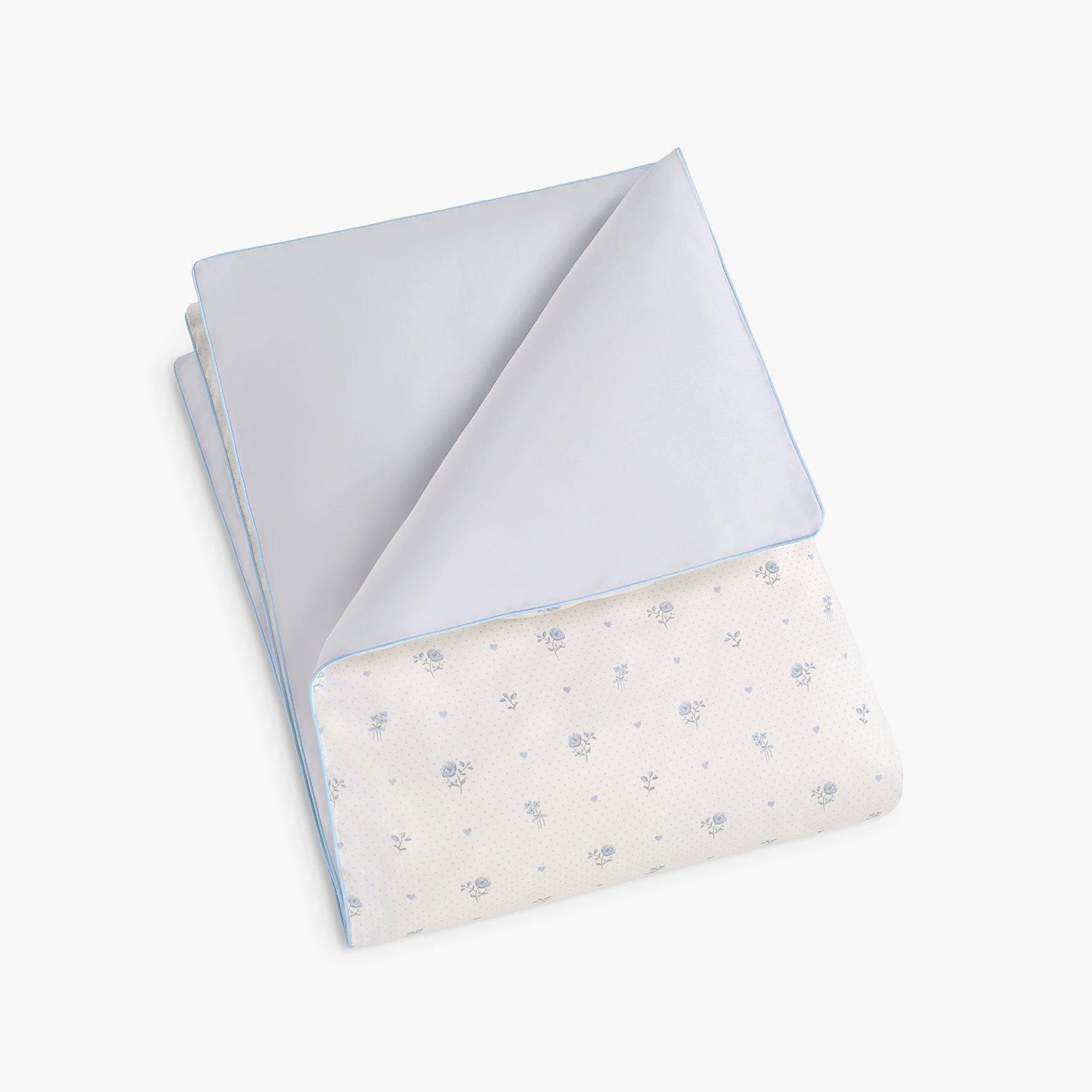 Ditsy Floral Toddler Duvet Set - Blue image number 2