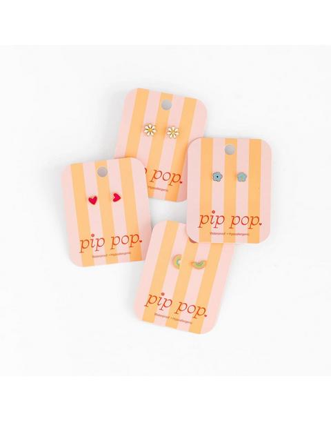 Enamel Earring Set