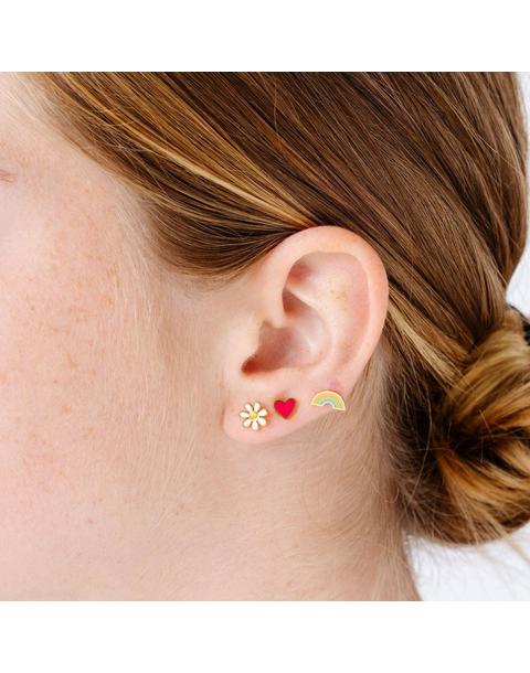 Enamel Earring Set