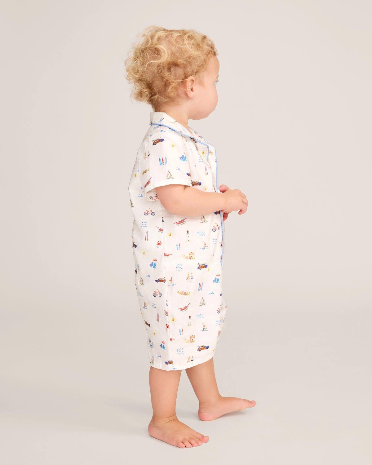 Baby's Twill Summer Romper in Summer Nostalgia image number 3