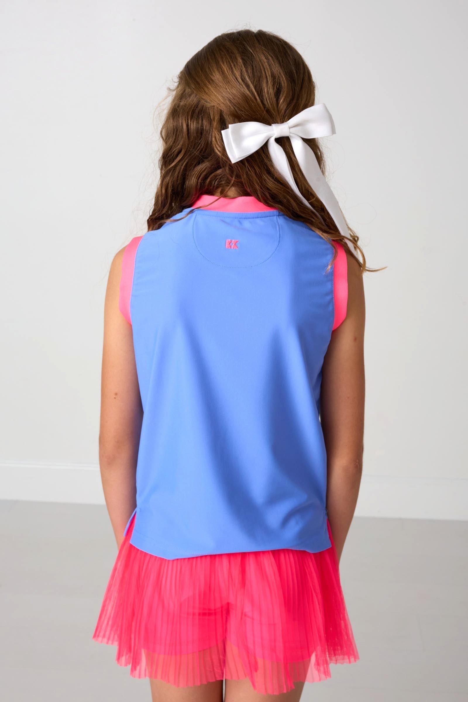 Girls Muscle Tank - Sky Blue image number 4