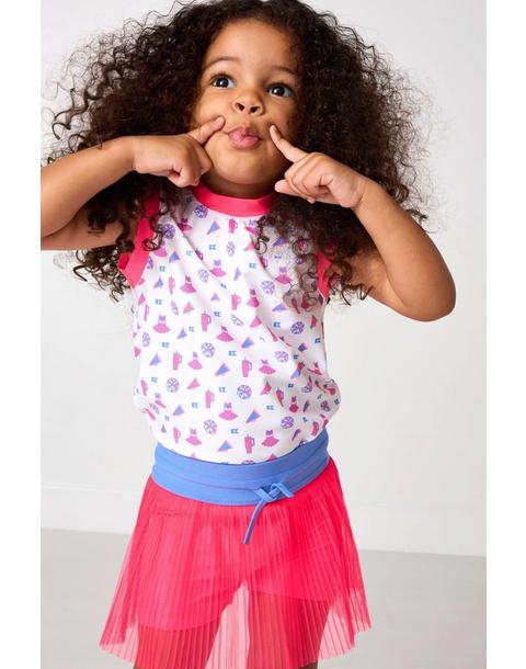 Girls Muscle Tank - Cheer Print