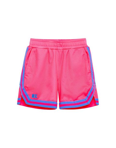 Boys Retro Basketball Short - Neon Pink