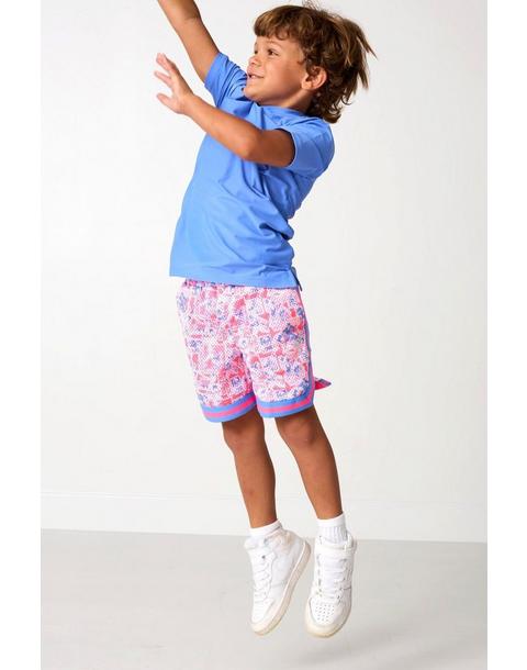 Boys Retro Basketball Short - Drippy Print