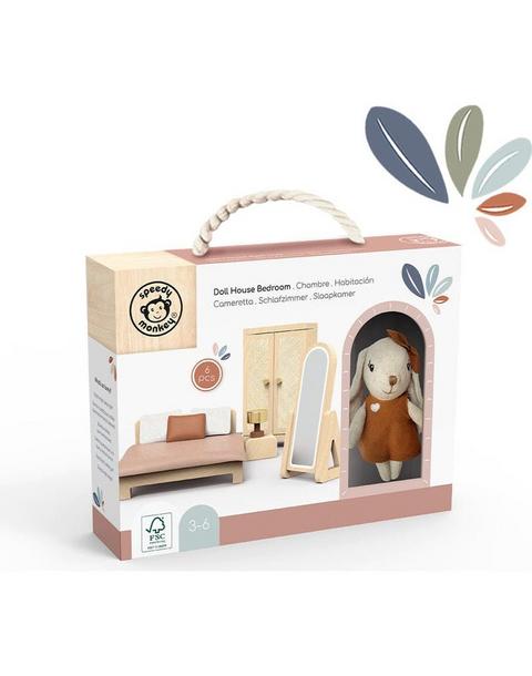 Doll House Bedroom set incl. 1 character