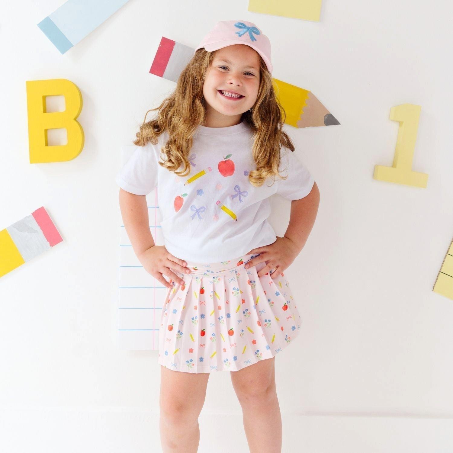 Ditsy Floral Back To School Short Sleeve T-Shirt image number 1