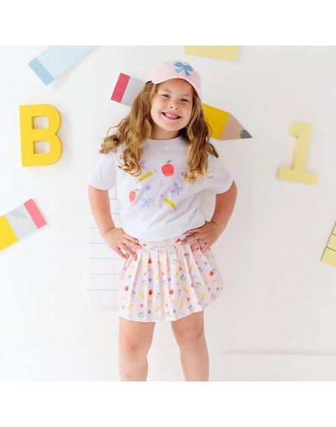 Ditsy Floral Back To School Short Sleeve T-Shirt