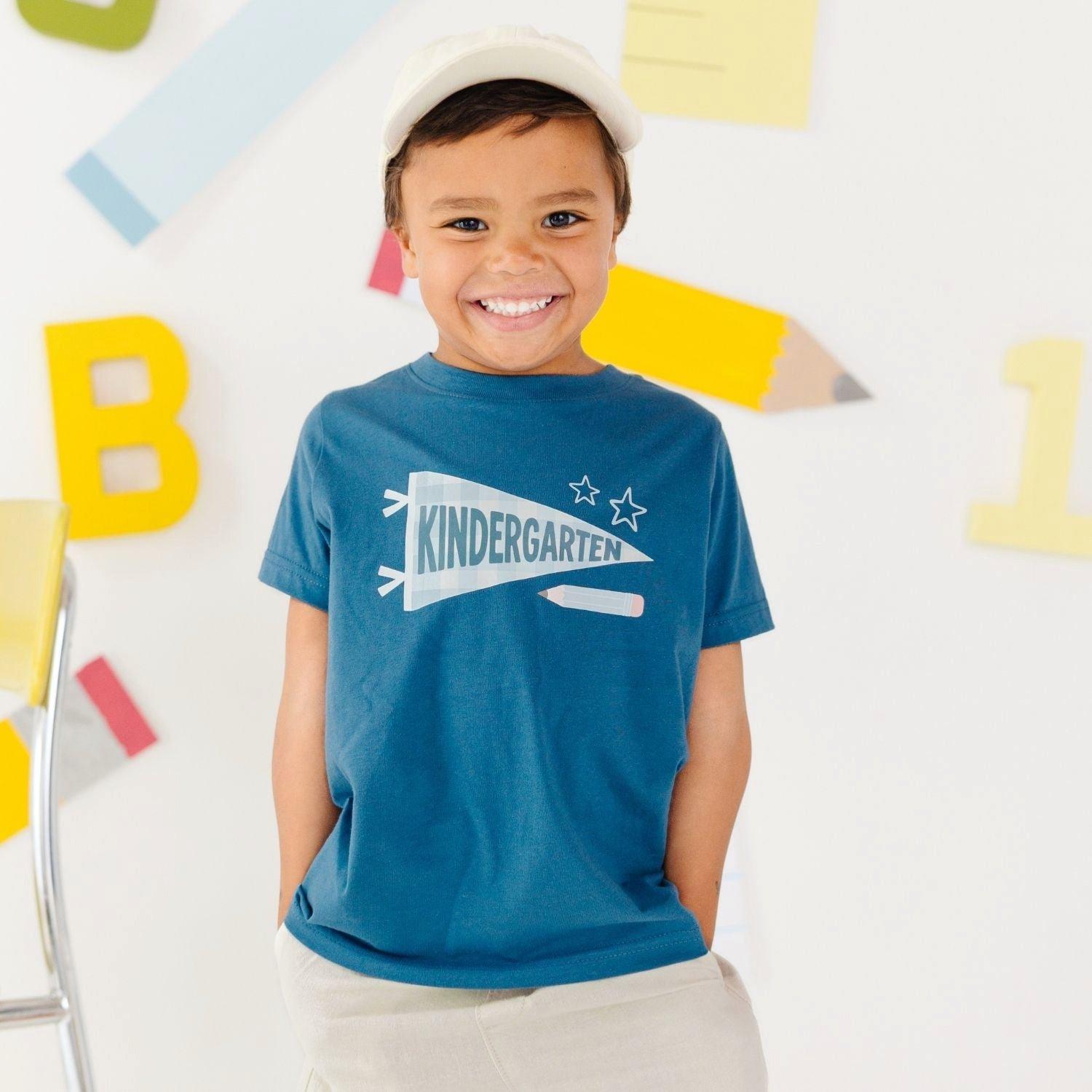 Kindergarten Pennant Short Sleeve T-Shirt image number 1