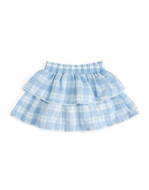 Blue Plaid Skort
