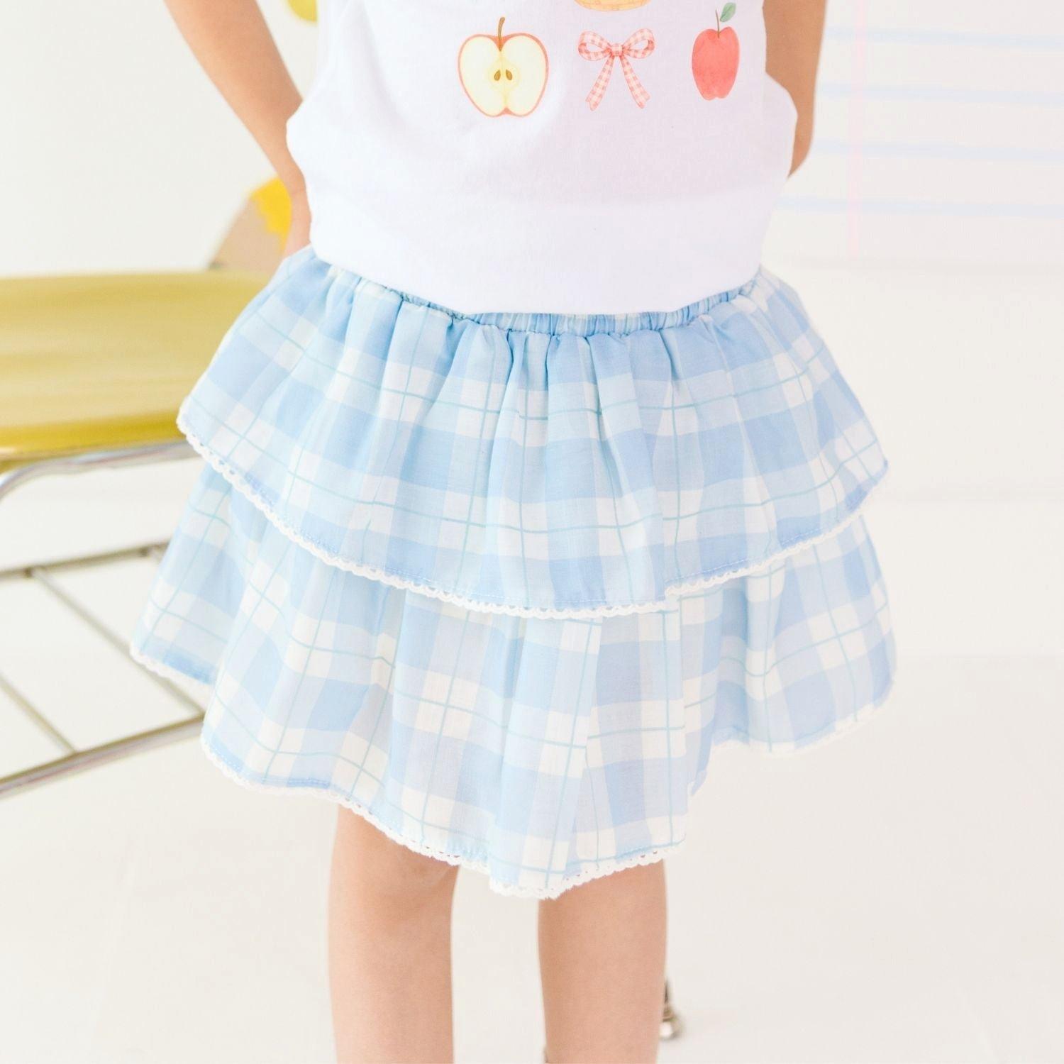 Blue Plaid Skort image number 2