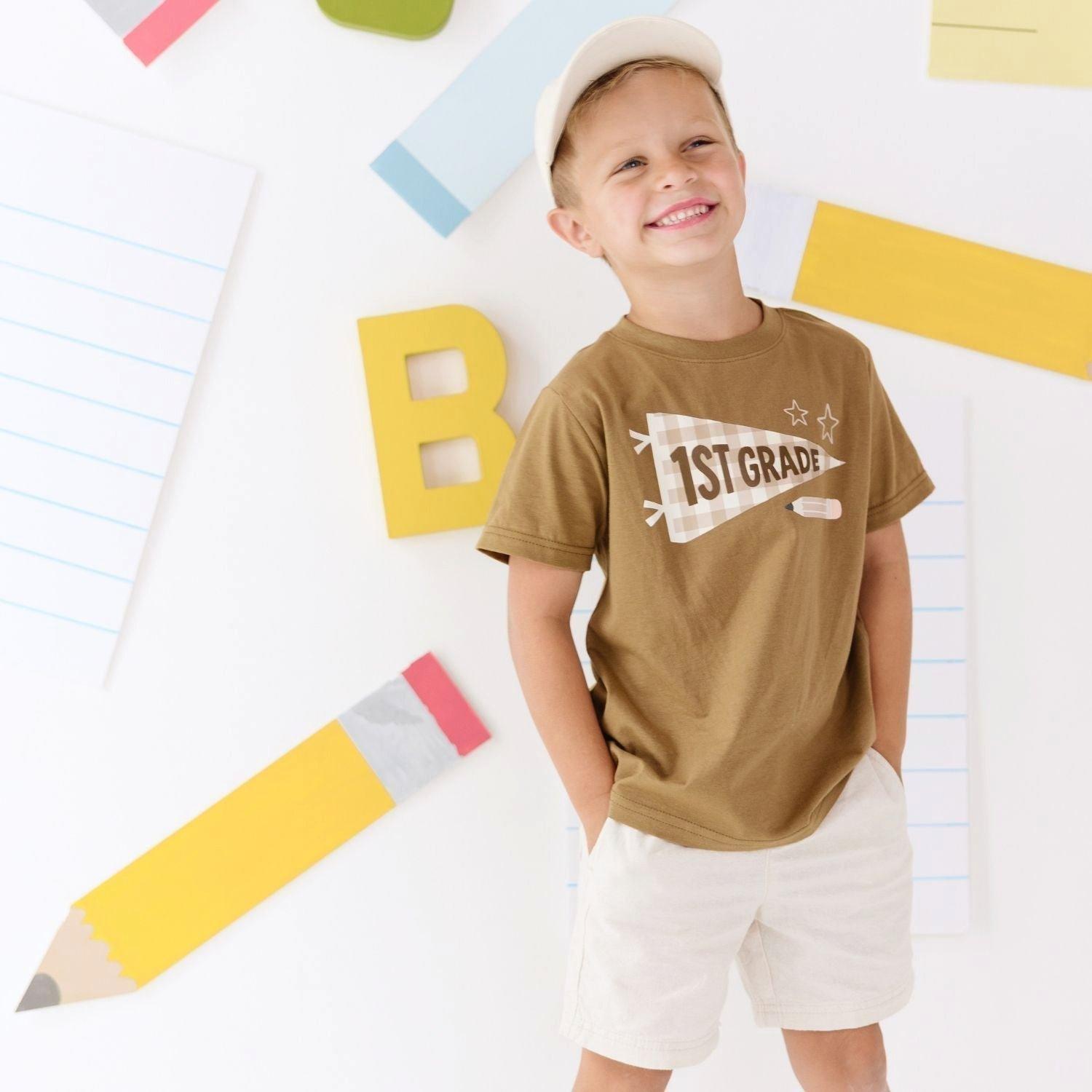 First Grade Pennant Short Sleeve T-Shirt image number 3