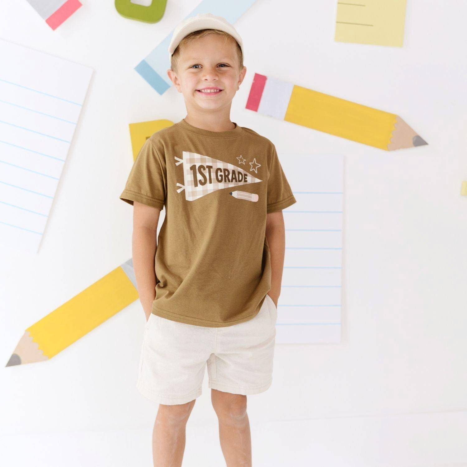First Grade Pennant Short Sleeve T-Shirt image number 1