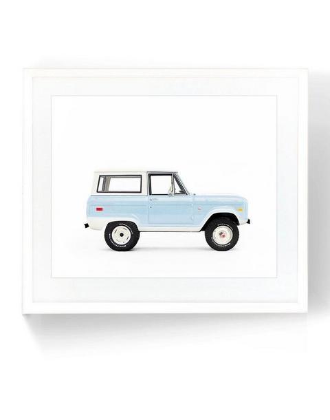 Blue Bronco Car Print - Classic Car Wall Art