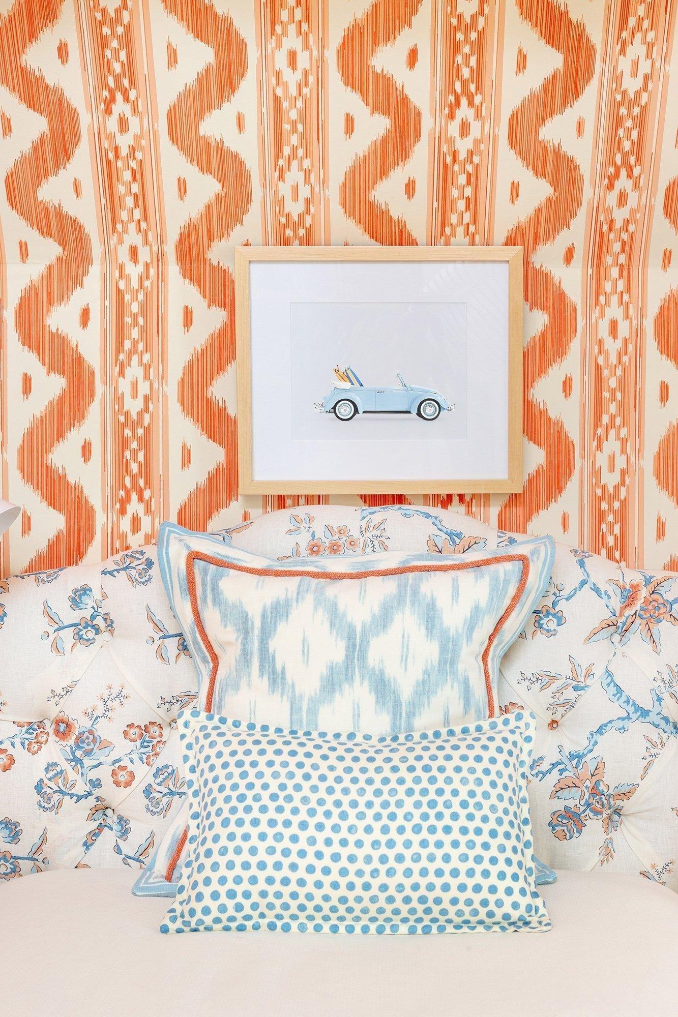 Surfboard Car Wall Art &ndash; Blue Car Print image number 2