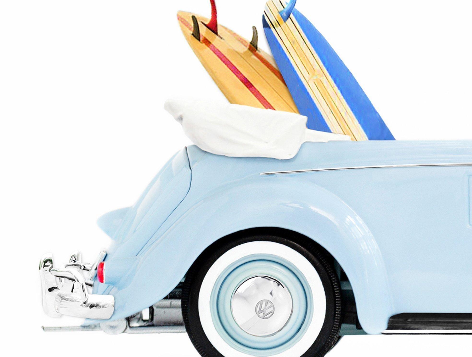 Surfboard Car Wall Art &ndash; Blue Car Print image number 1