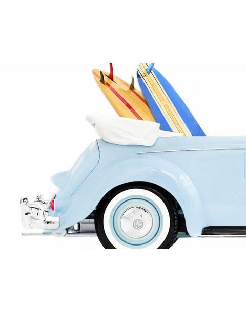 Surfboard Car Wall Art – Blue Car Print