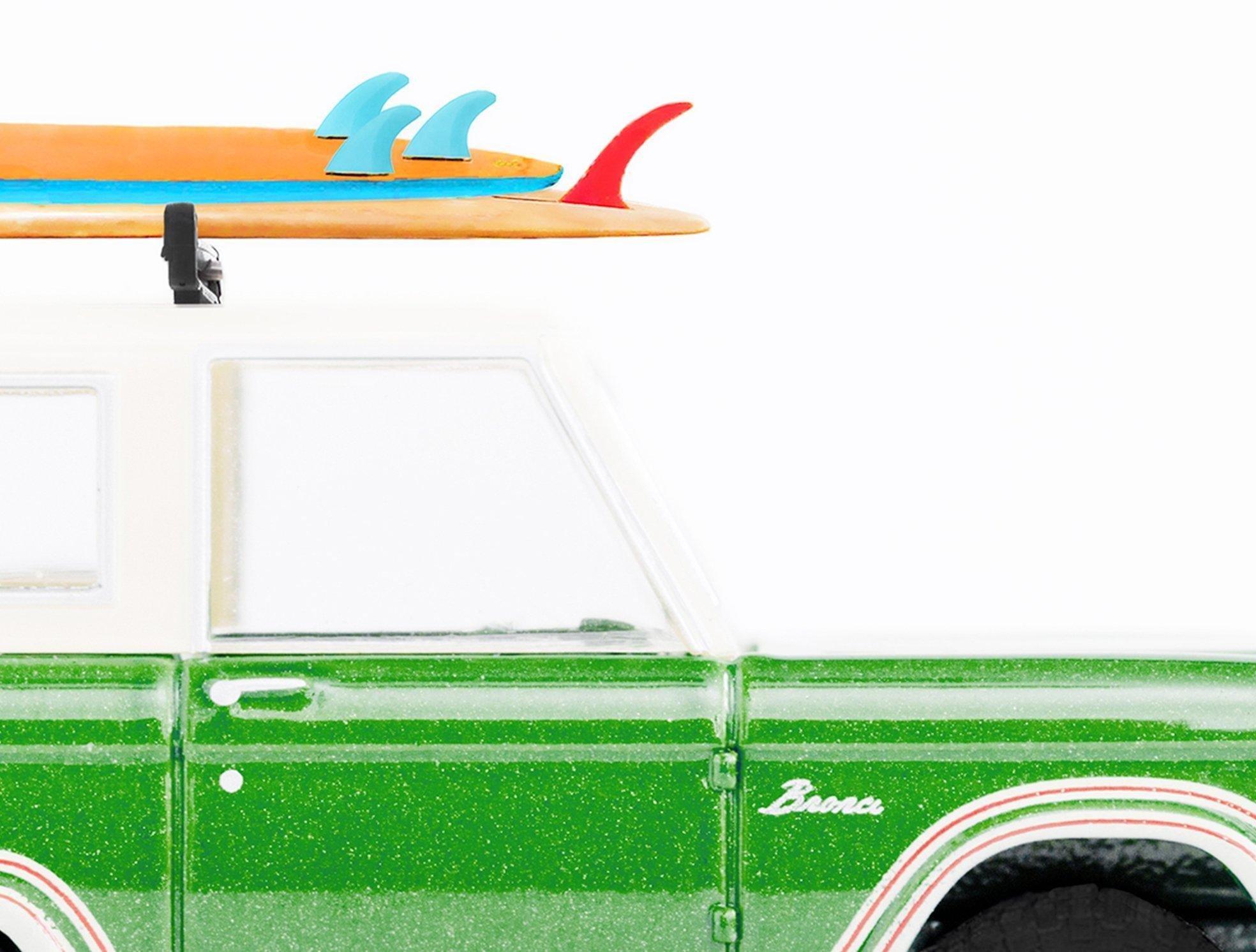Surfboard Car Wall Art &ndash; Green Car Print image number 1