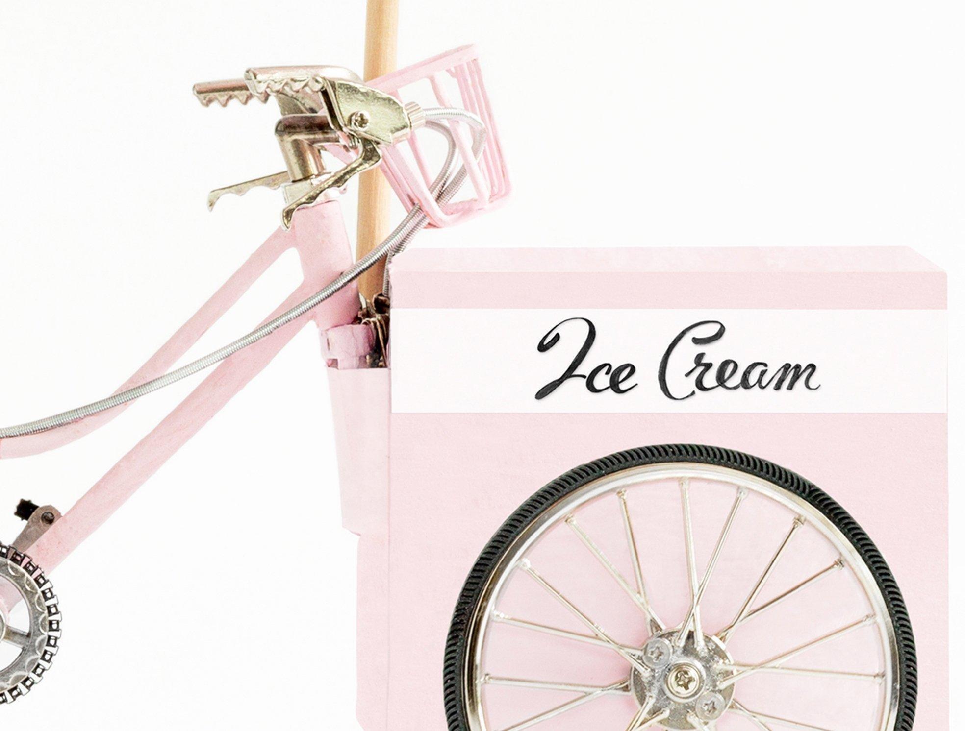 Pink Ice Cream Cart Wall Art image number 1