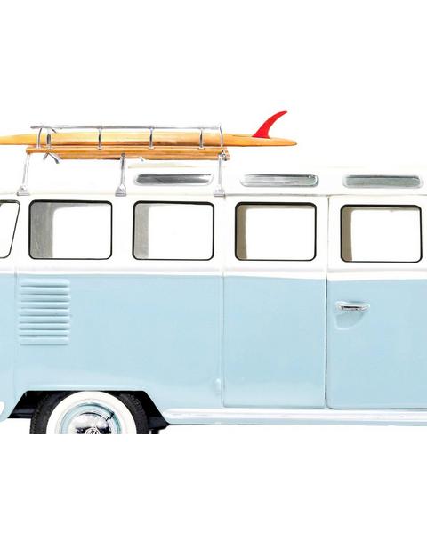 Set Of Six Blue And Red Car Prints