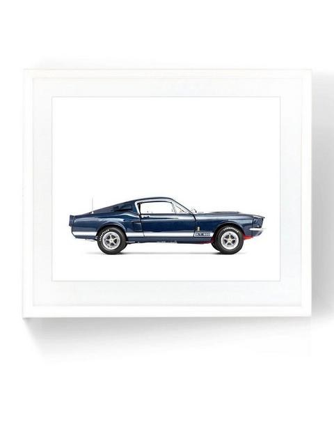 Navy Blue Cobra Car Print - Classic Car Wall Art