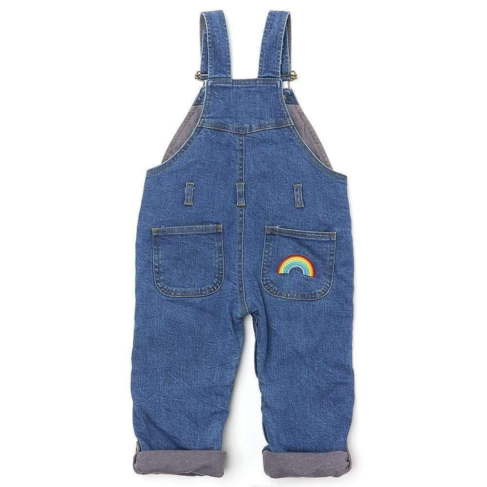 Stonewash GOOD VIBES Denim Overalls image number 3