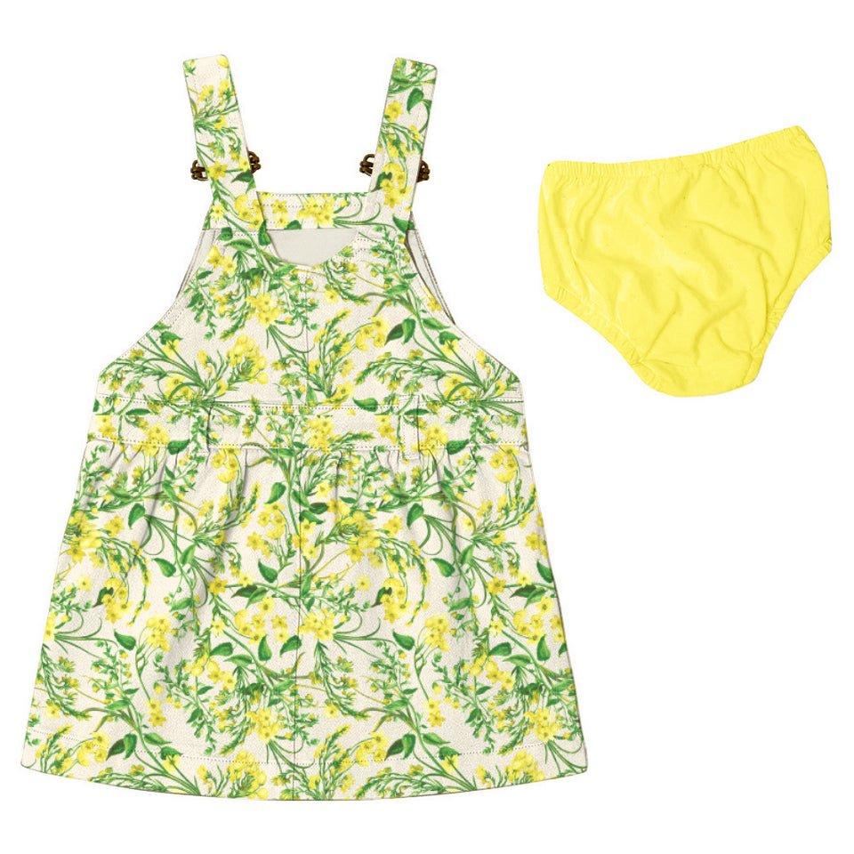 DDxAO Overall Dress - Ditsy