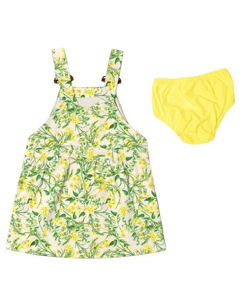 DDxAO Overall Dress - Ditsy