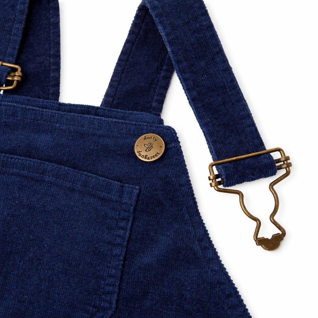 Navy Corduroy Overalls image number 4