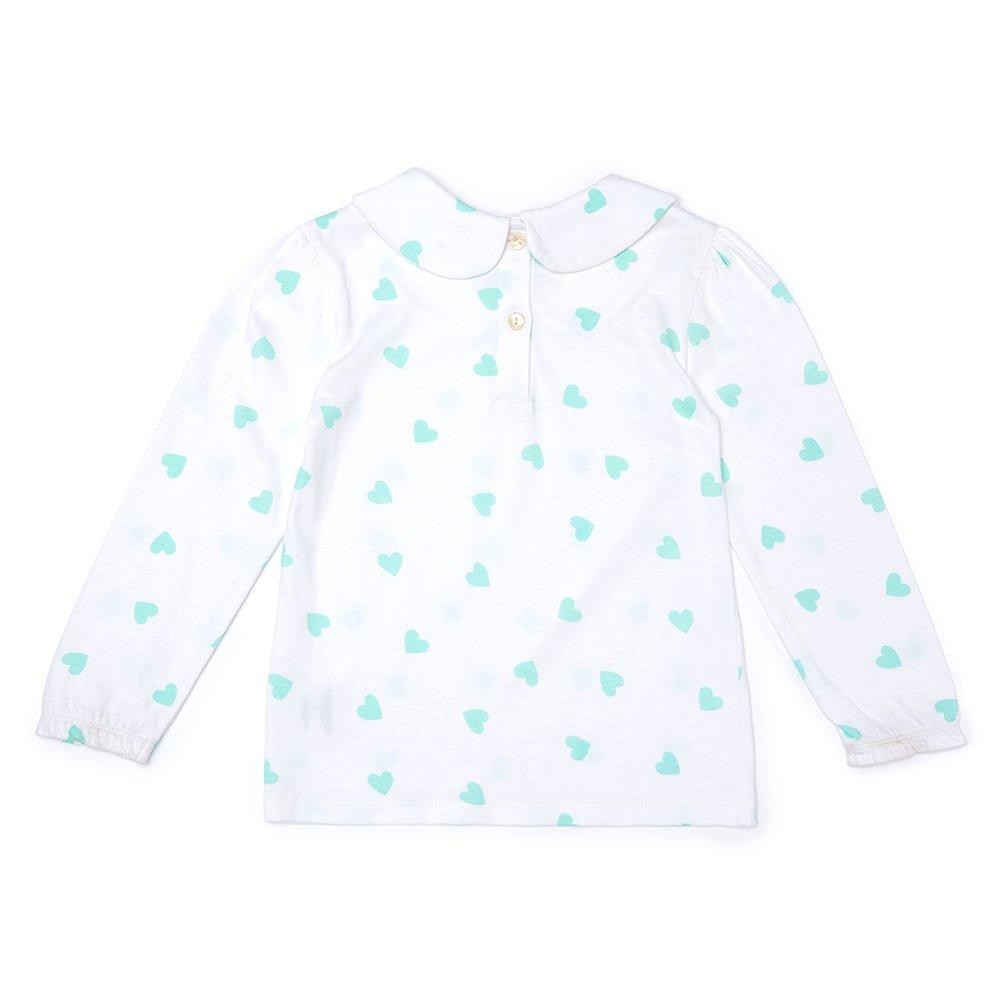 Peter Pan Collar - Mint Hearts image number 1