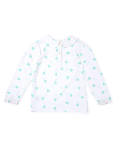 Peter Pan Collar - Mint Hearts