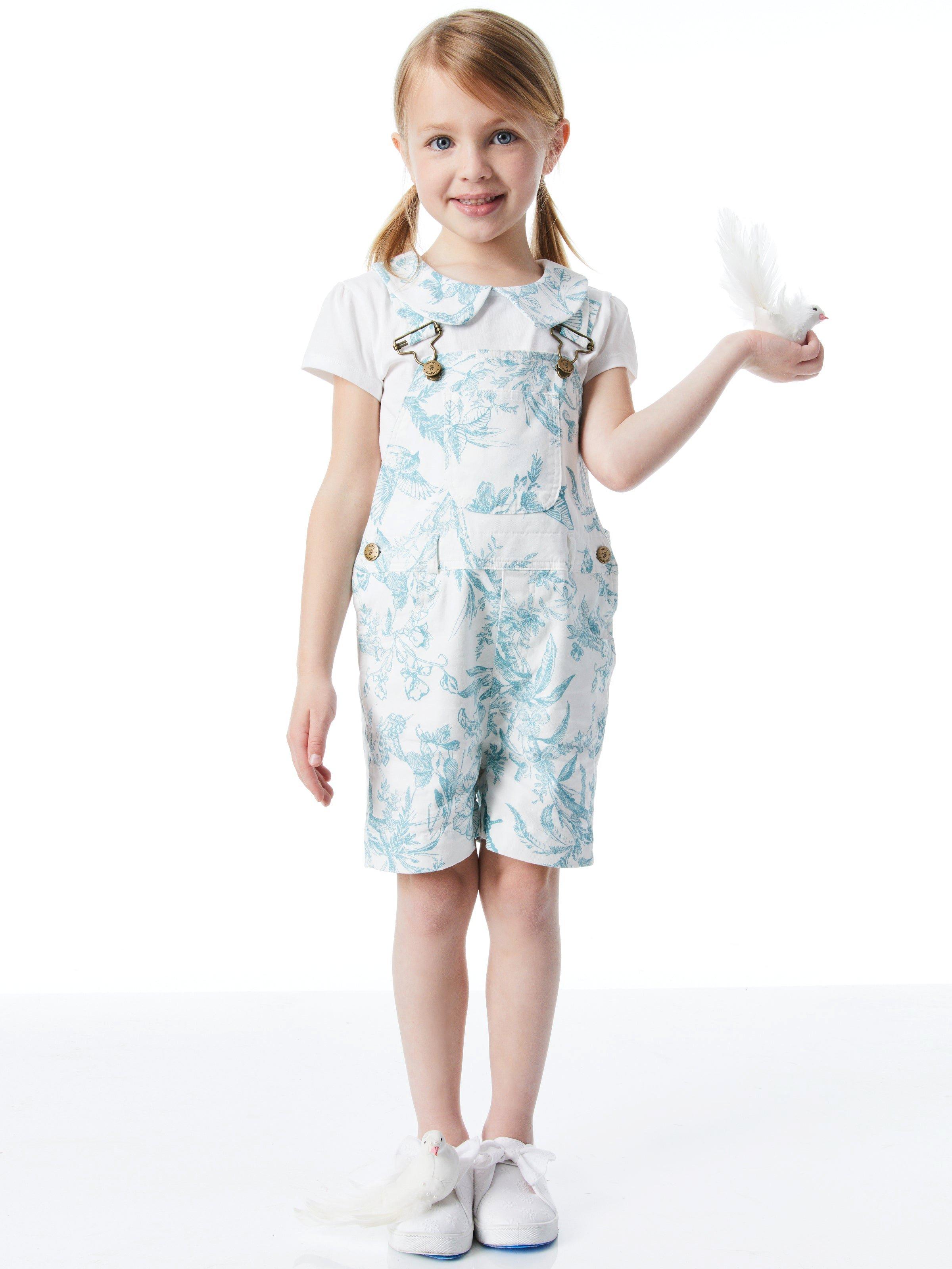 DDxAO Overall Shorts - Antique Butterfly image number 2