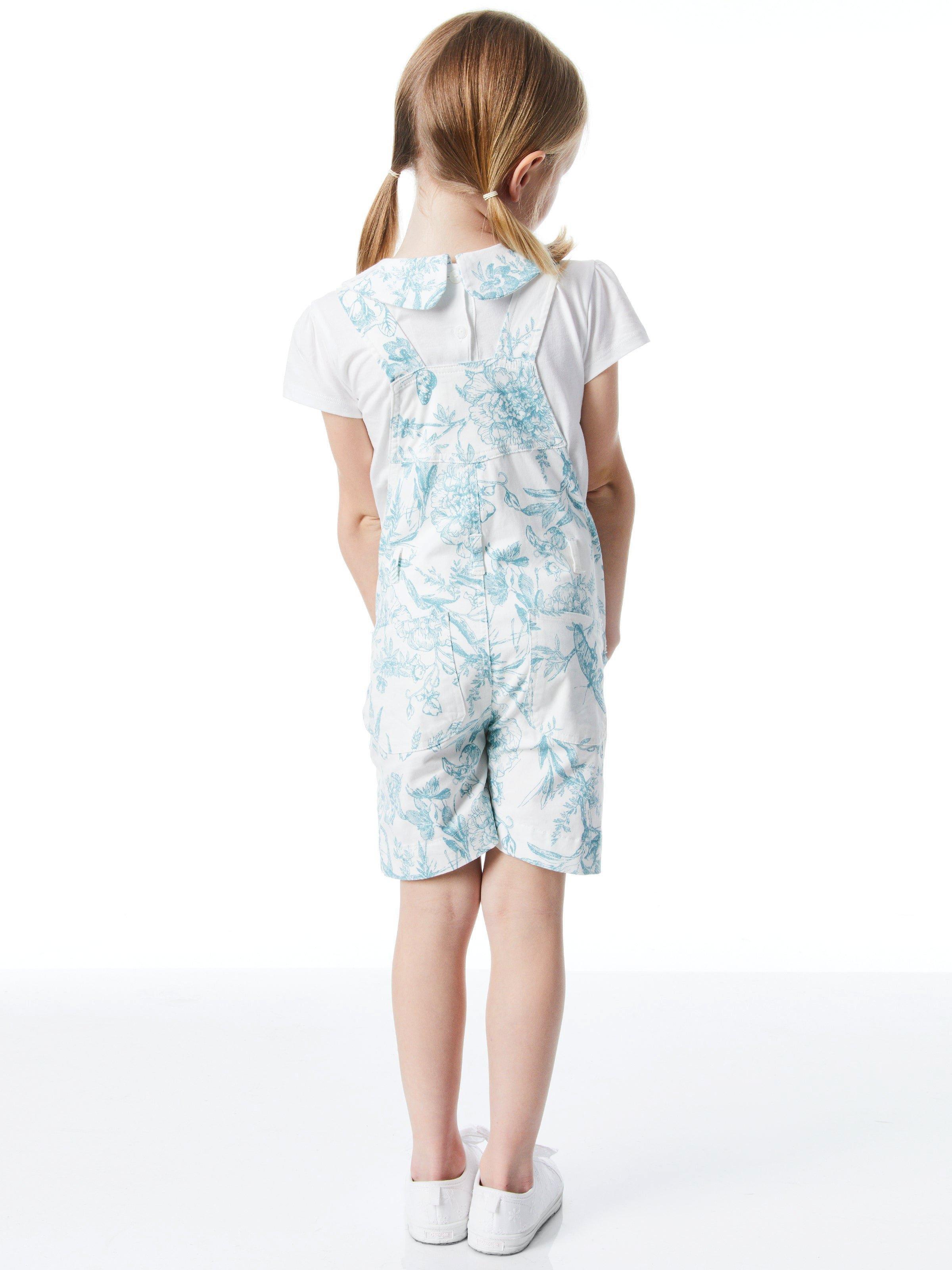 DDxAO Overall Shorts - Antique Butterfly image number 3