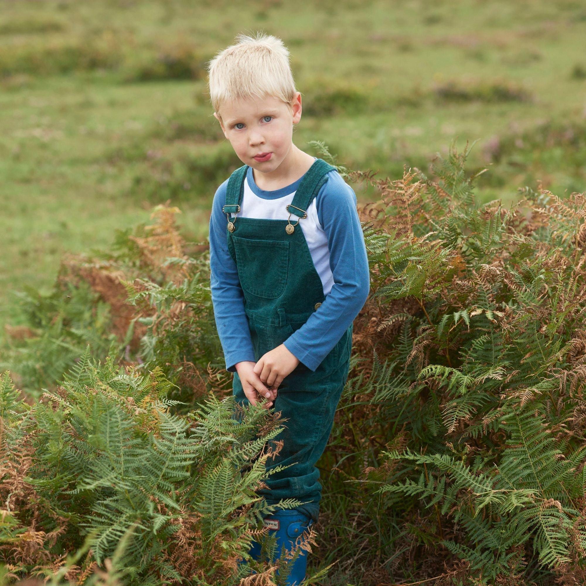Evergreen Corduroy Overalls image number 2
