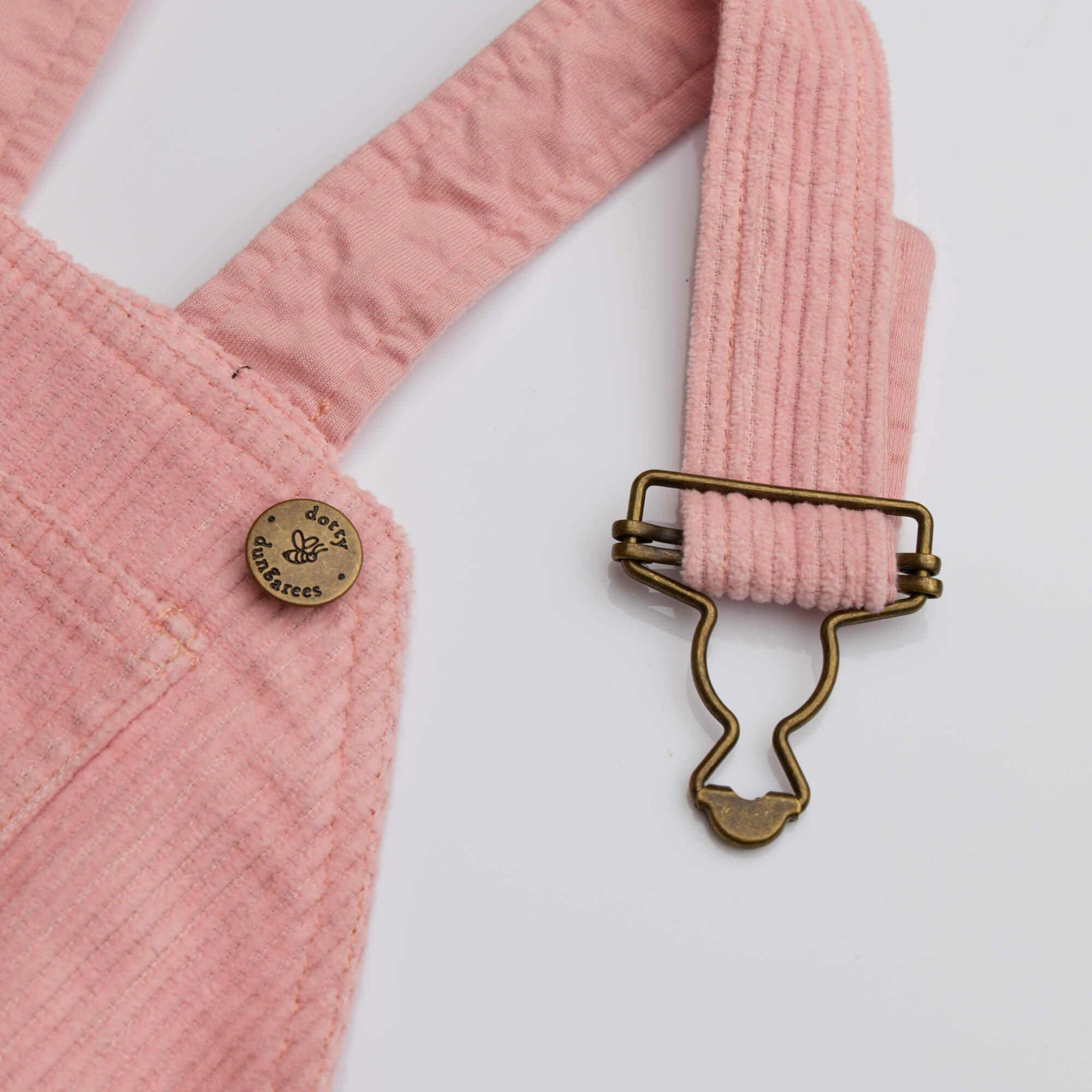 Pink Chunky Cord Overalls image number 2